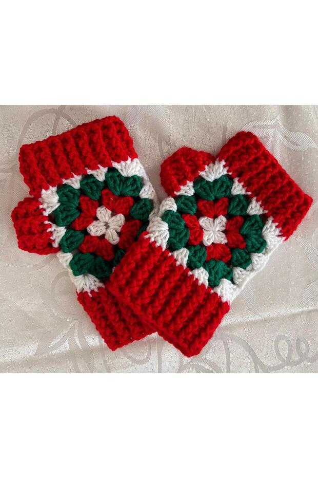 Yılbaşı Çiçeği Model Eldiven - 4