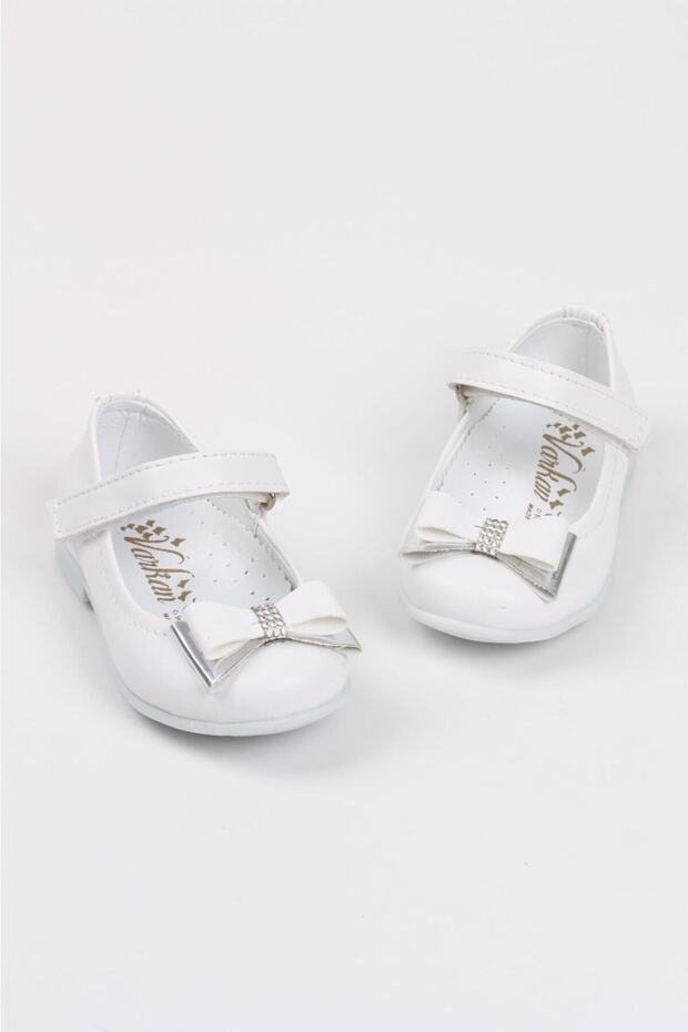 White Girl Baby Orthopedic Ballerina Shoes