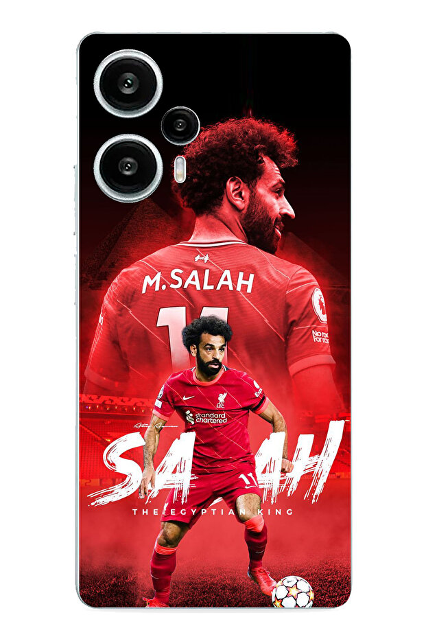 حافظة سيليكون مطبوعة متوافقة مع هاتف POCO F5 مطبوع عليها محمد صلاح - 1