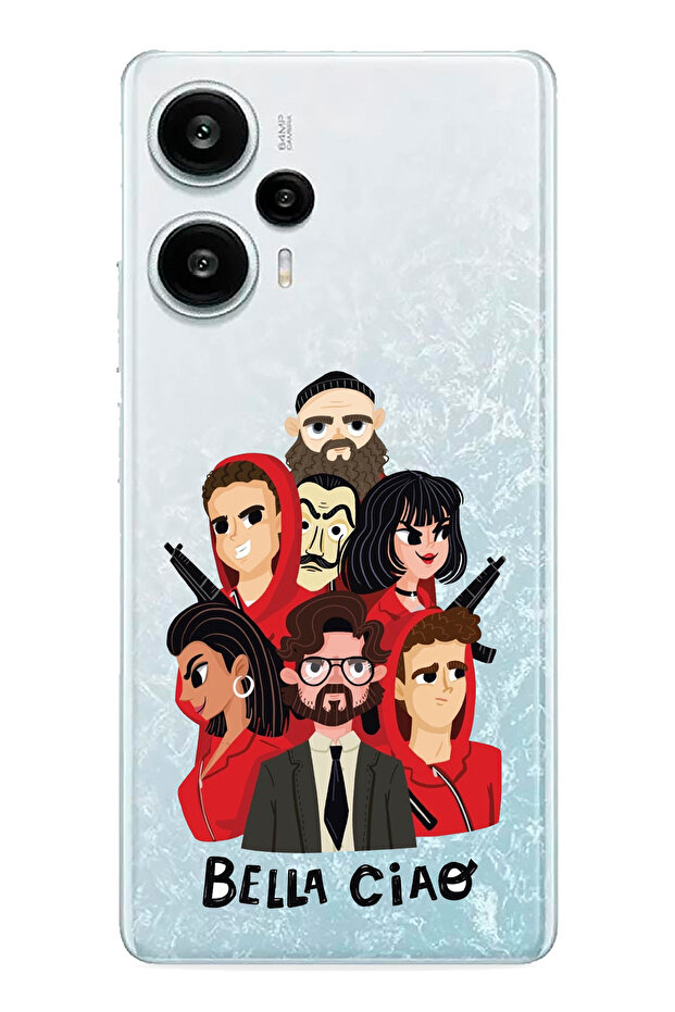 حافظة سيليكون مطبوعة بتصميم Bella Ciao متوافقة مع POCO F5 - 1