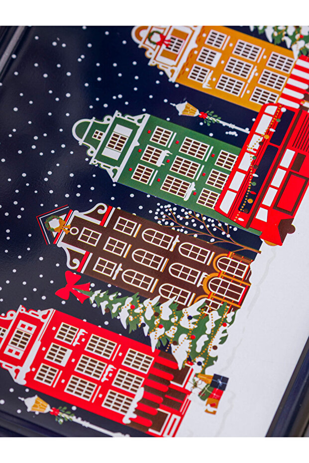 Yılbaşı Temalı Tepsi 29 Cm - 3