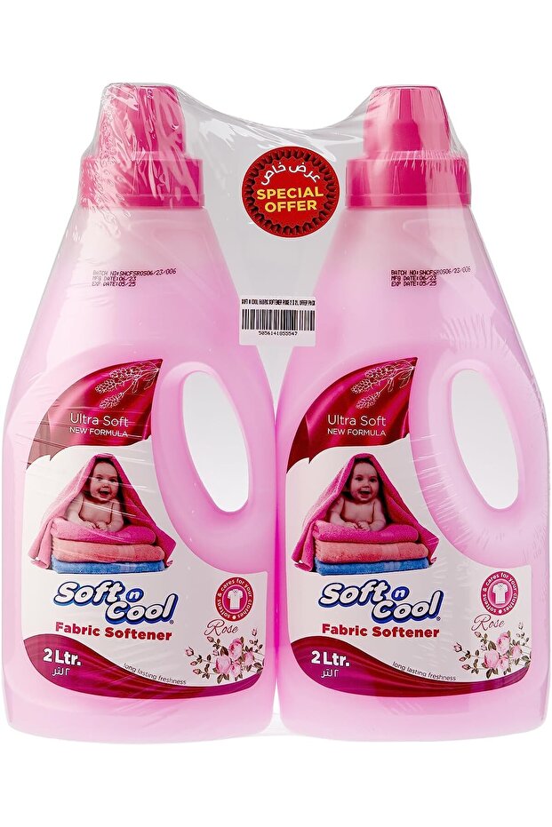 Fabric Softener Rose 2 Liter| Fabric Conditioner for Clothes | Long-Lasting Fragrance, A