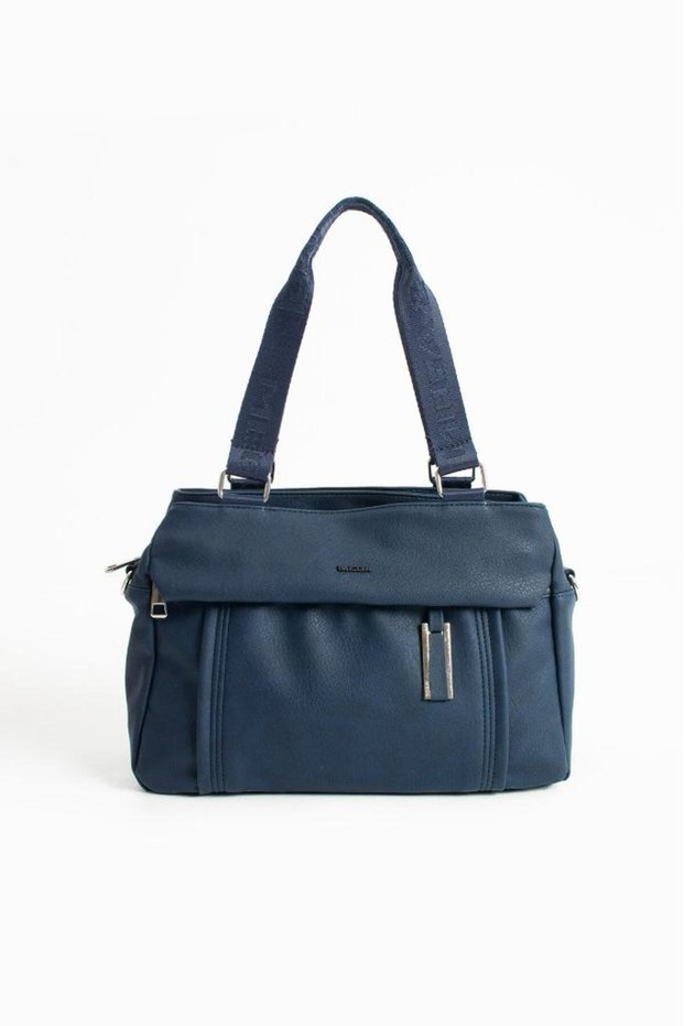 Faux Leather Women's Shoulder Bag 33*23 cm Crossbody Messenger Bag Multi-Pocket Vegan Leather Handbag