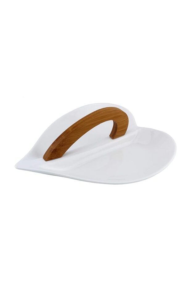 Shallow porcelain,white - serving plates & stands