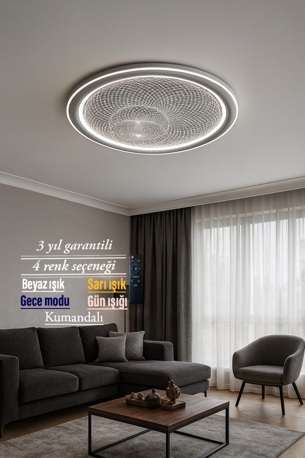 Lucent Modern Optik Desen Plafonyer Avize - 2