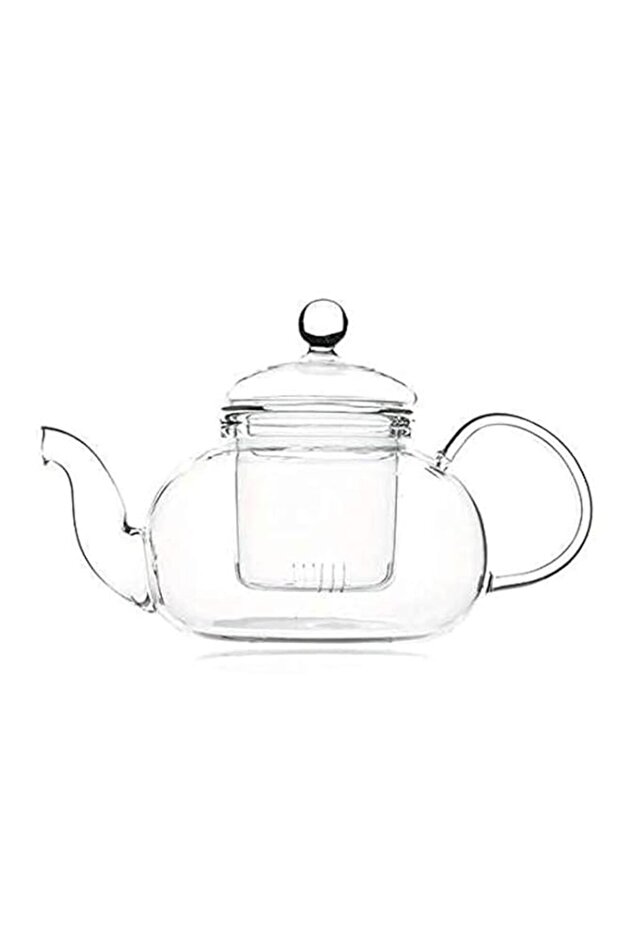 800ml Handmade Clear Glass Teapot