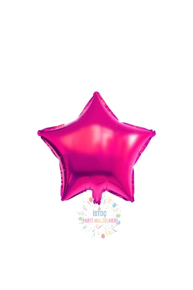 Fuchsia Color Star Foil Balloon
