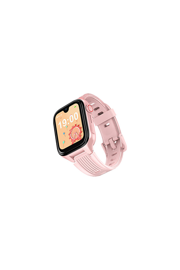 2KSW03P Kidi Pro Amoled Ekranlı GPS 4G Sim Kartlı Akıllı Çocuk Saati Balerin Pembesi - 5