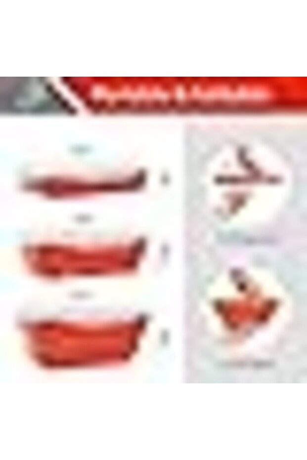 Microwvble Pizz Storage Container Set Stckble Trys Keeps Pizz Fresh & Wrm (red) - 6