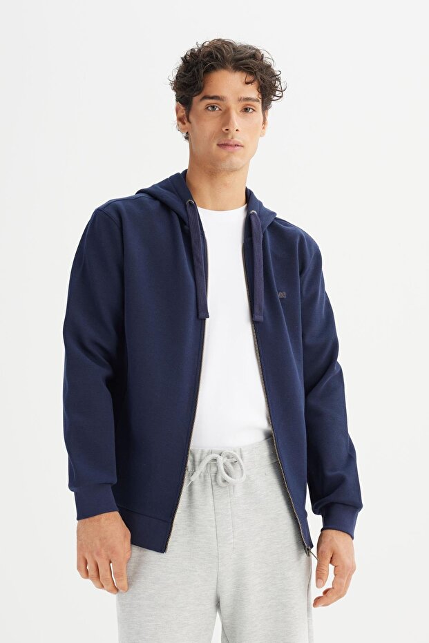 Men's Pike Interlock Full Zip Sweatshirt Darknavy