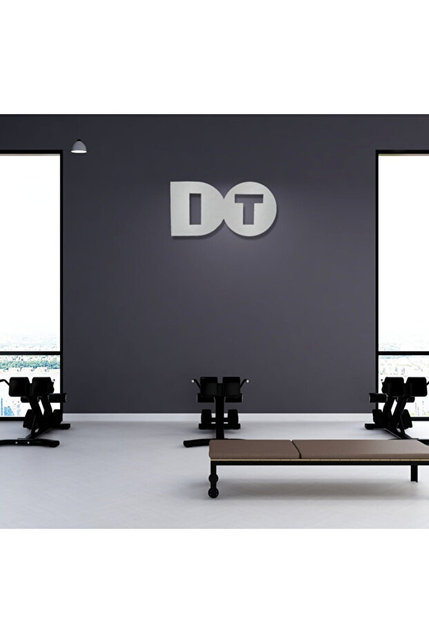 لوحة ديكورية معدنية متداخلة عبارة DO IT - 4