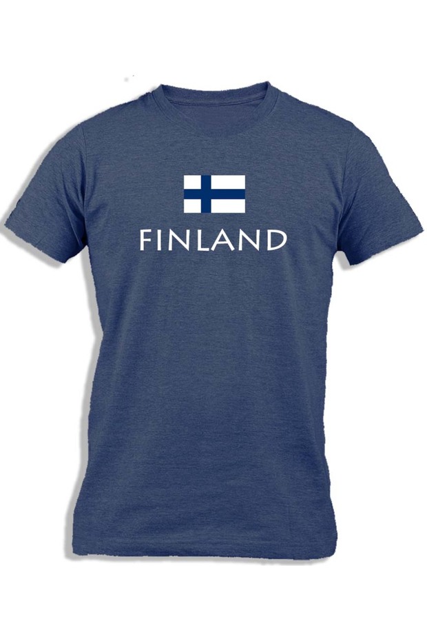 FINLAND WITH FLAG