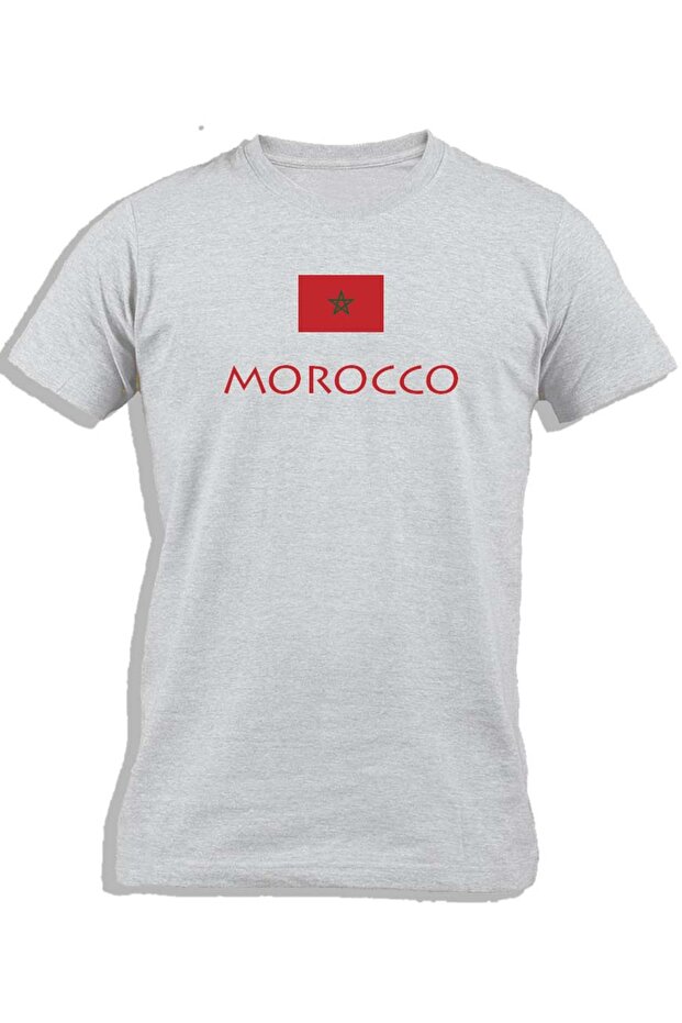 MOROCCO WITH FLAG
