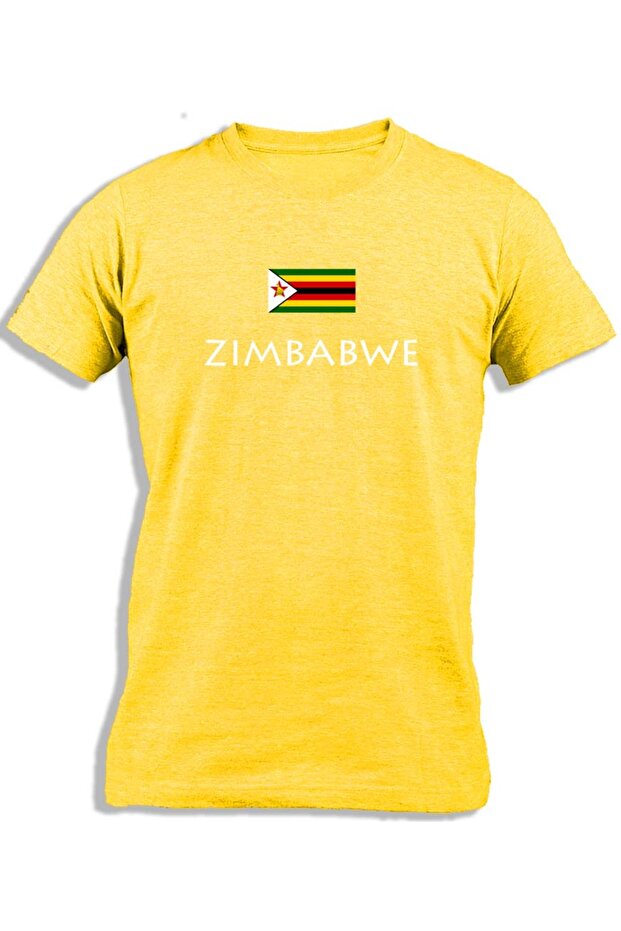 ZIMBABWE WITH FLAG