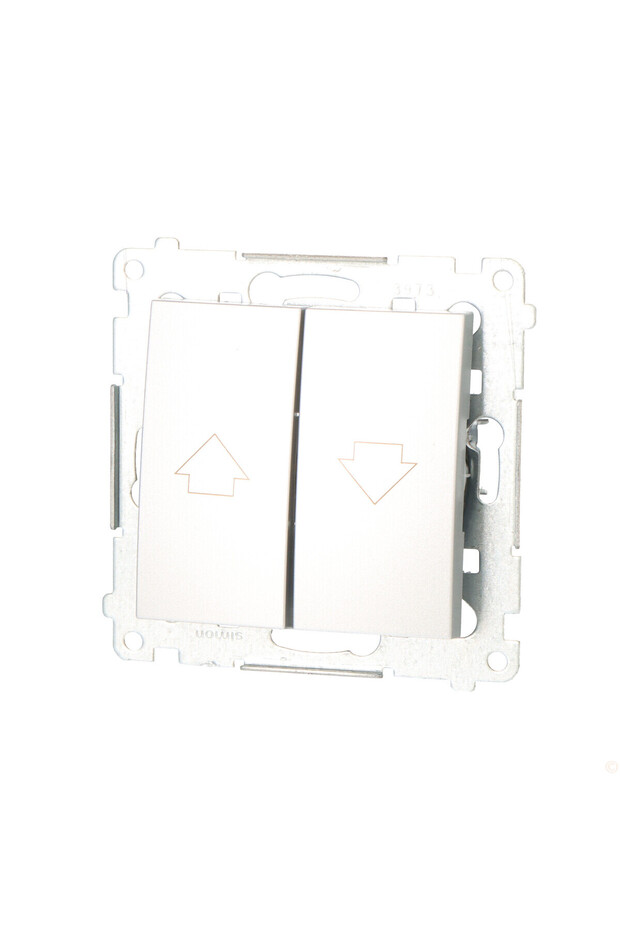 Shutter button with electric lock for simultaneous activation 10 AX matt silver Simon54 - 3
