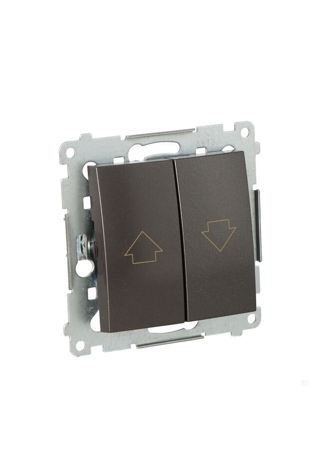 Shutter button with electric lock for simultaneous activation 10 AX anthracite Simon54 - 2