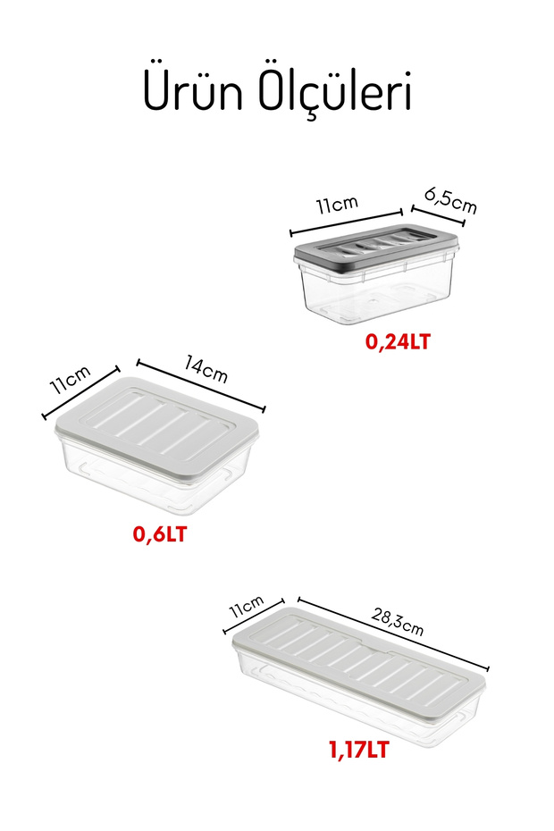 Freshbox 10 Parça Kahvaltılık Saklama Kabı Seti - Kahvaltı Seti - 3