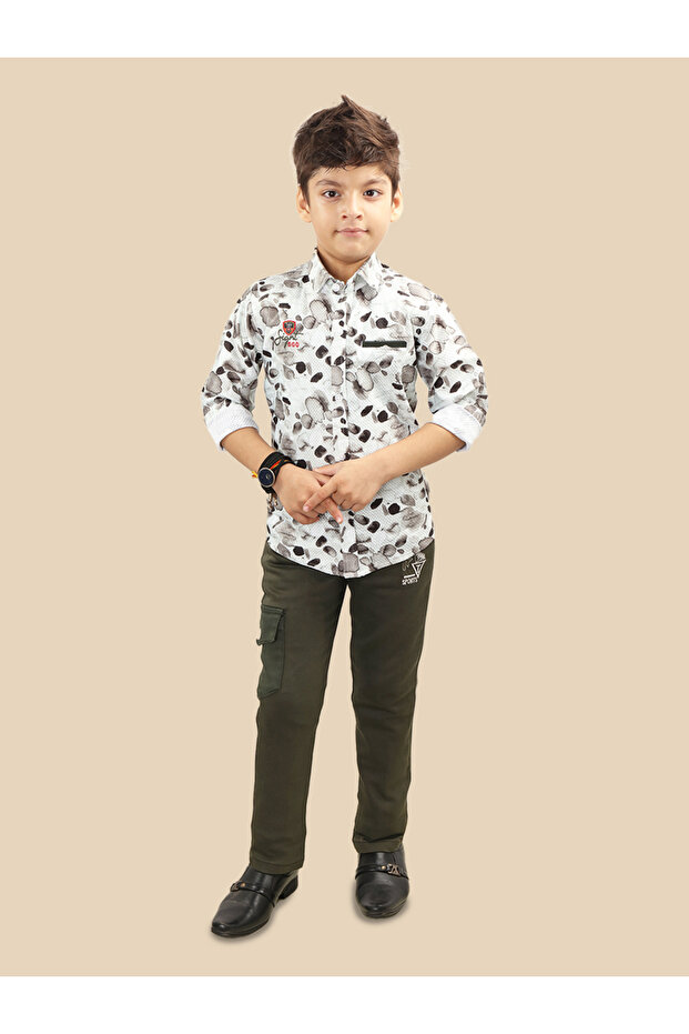 Printed Buttoned Shirt and Pant Set