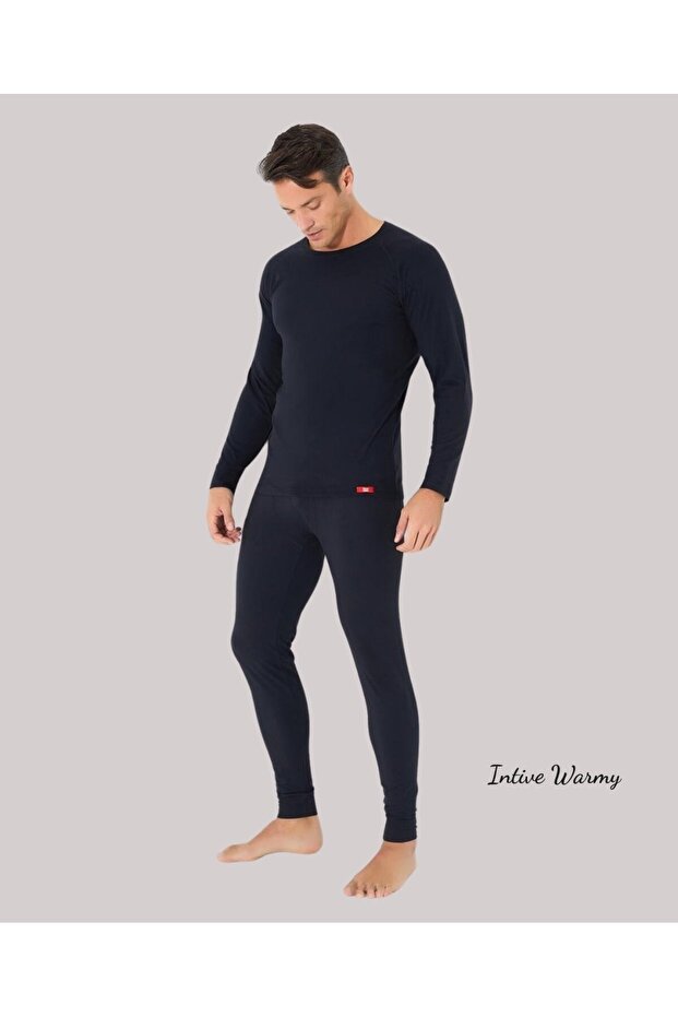 Jiber Men's Black Winter Warm Long Thermal Underwear - Special Packaging-174