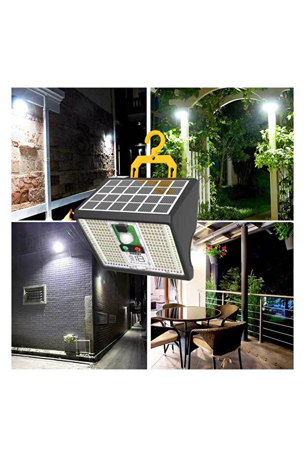 LED solar lamp with sensor, hook and magnet - 7