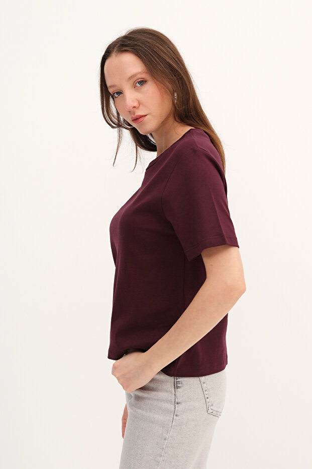 Basic T-shirt P17867-İ9 - 2