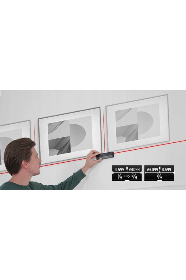 DOUBLE-SIDED RANGEFINDER MEASURING MEASUREMENT BLUETOOTH APP CONTROL iOS ANDROID RANGE 120m - 12