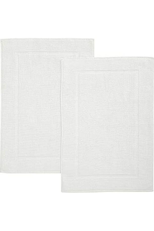 Pack Of 2 1000 GSM Genuine Ring Spun Cotton Highly Absorbent Cotton Banded Washable Bathroom Floor Towel