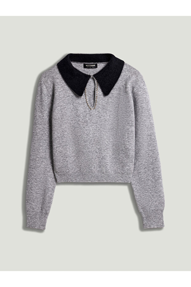 Aksesuar Detaylı Triko - 5