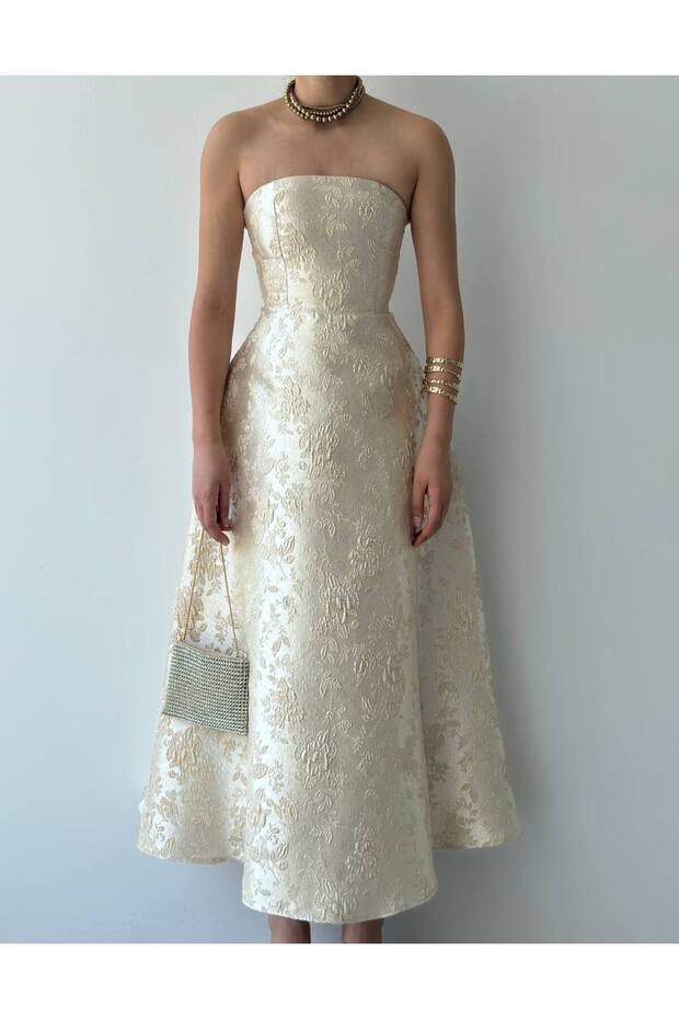 Hase Straplez Elbise - 3