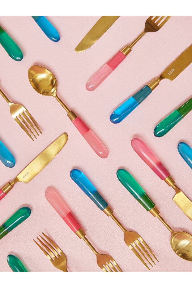 Paslanmaz Çelik Çatal - Pembe - 3