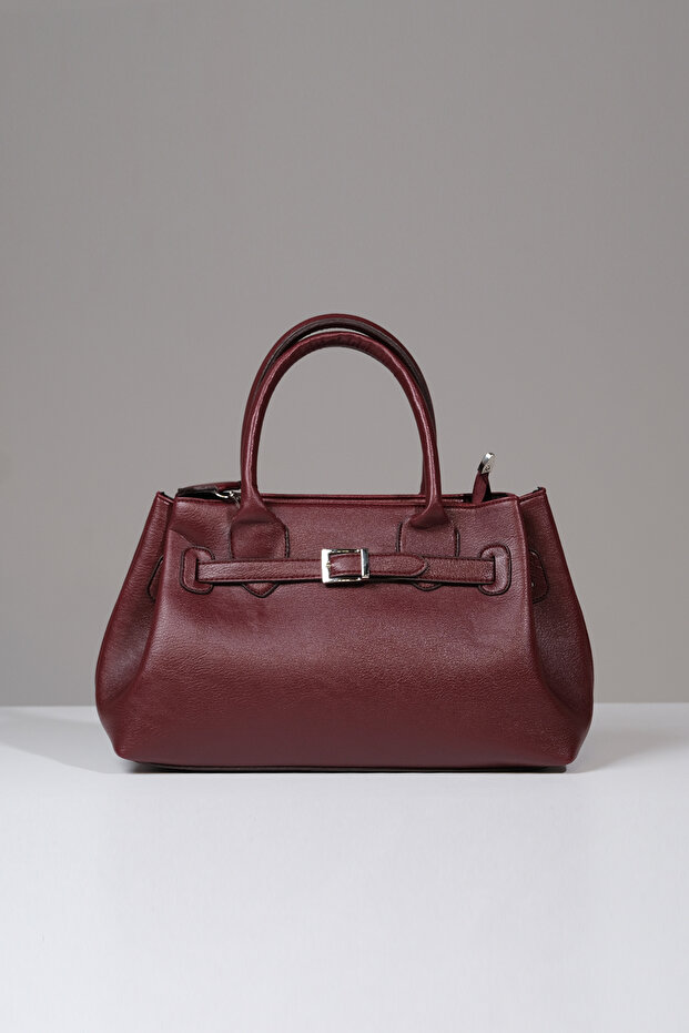 Women's Kosta Leather Shopper Bag Claret Red