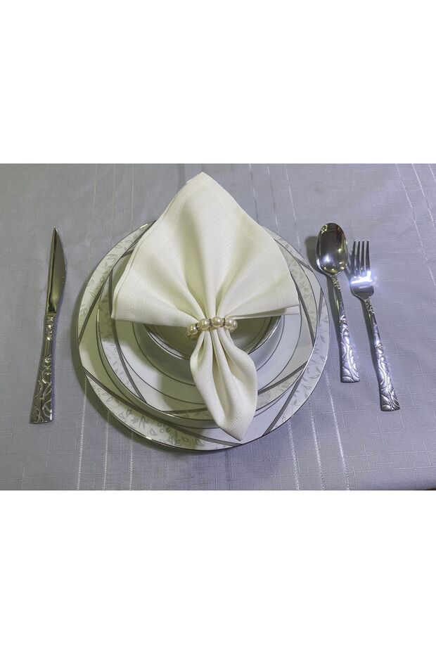 منديل خدمة مع حلقة - تقديم المطبخ - 4