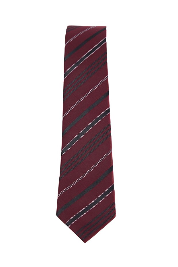 Patterned Classic Men's Tie with Pocket Handkerchief