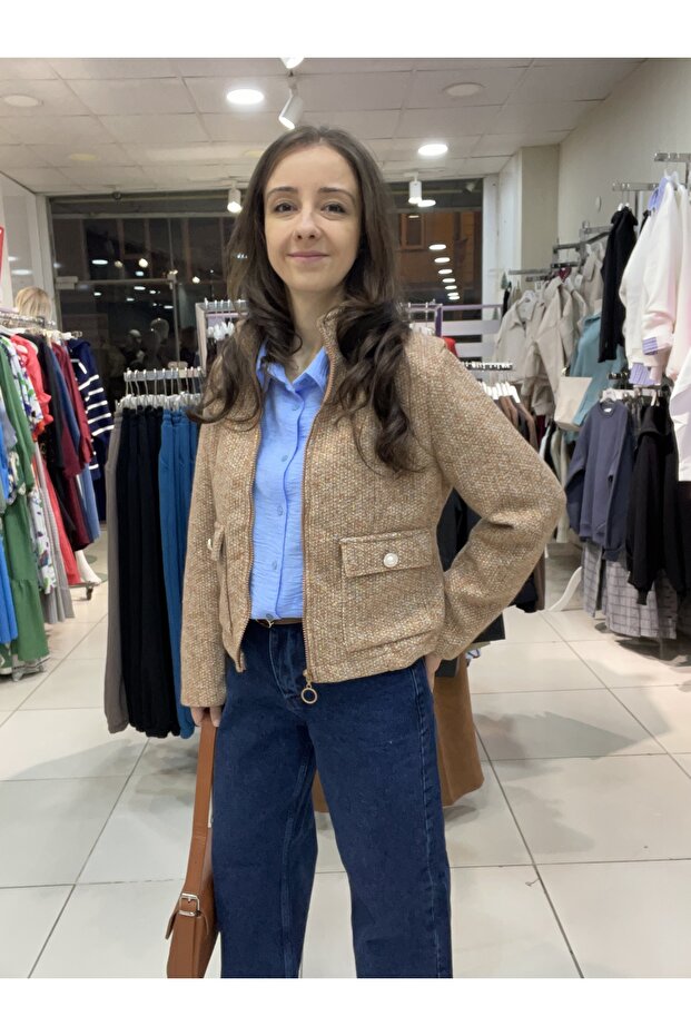 Nopeli Kaşe Ceket - 1