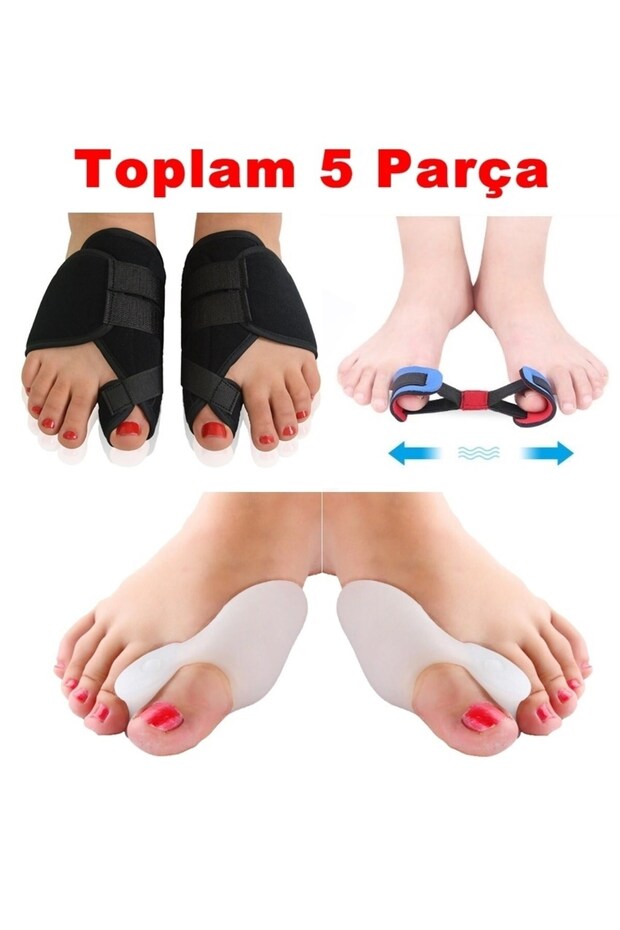 Halluks Valgus Gece Ateli Ayak Baş Parmak Bunyon Koruyucu Parmak Kemik Çıkıntısı Için Aparat - 1