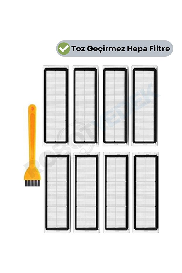 Xiaomi H40 Compatible Replacement Hepa Filter and Cleaning Brush-9 Pieces