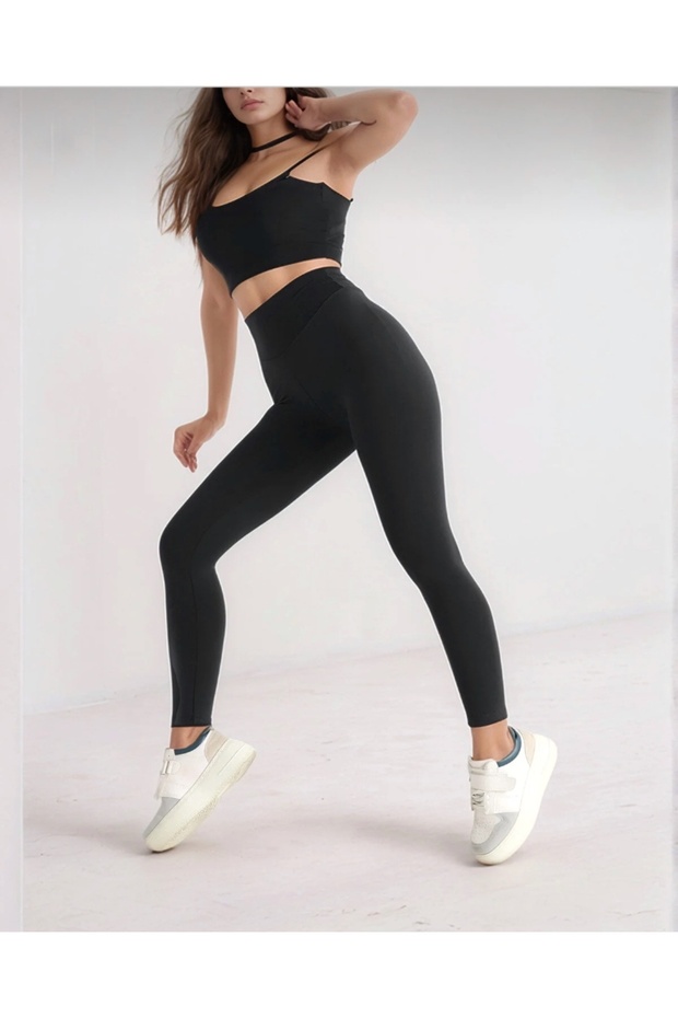 بنطال ضيق أسود أساسي من بليز - 1