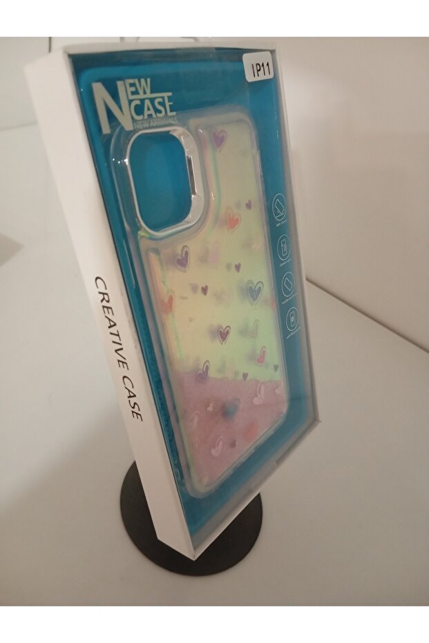 iPhone 11 Compatible Silver Patterned and Metal Looking Keys and Camera Frame - 3