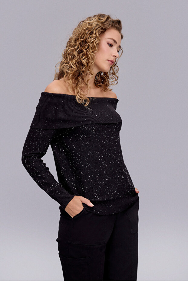 204-1 TRİKO BLUZ SİYAH - 2