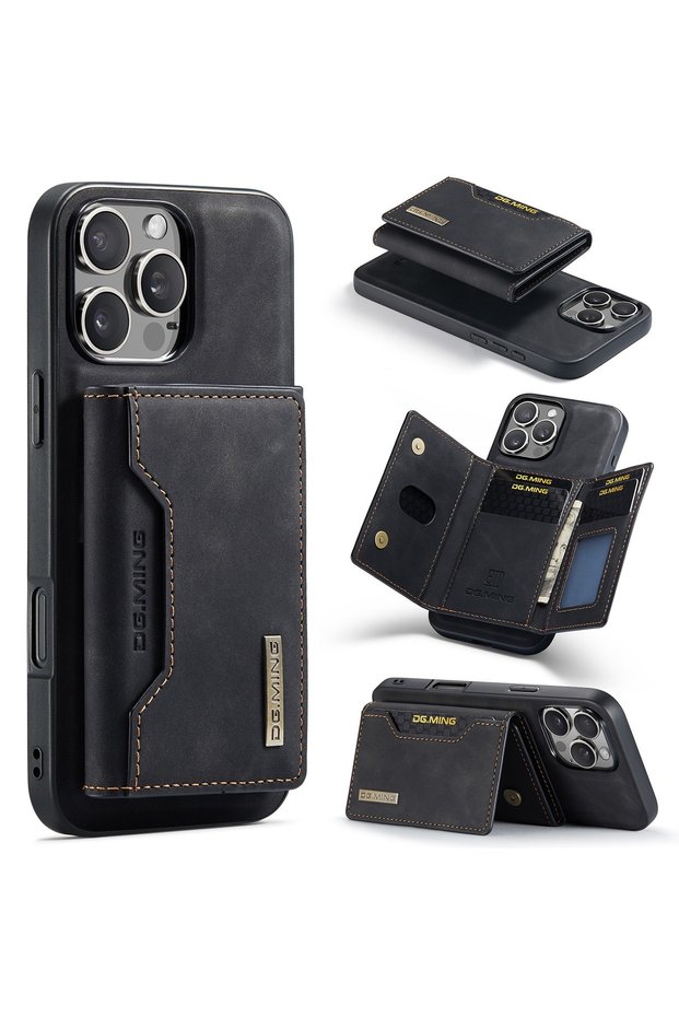 iPhone 16 Pro Max (6.9 Inch) Compatible 2-in-1 Detachable Wallet Card Holder Lux Leather Case