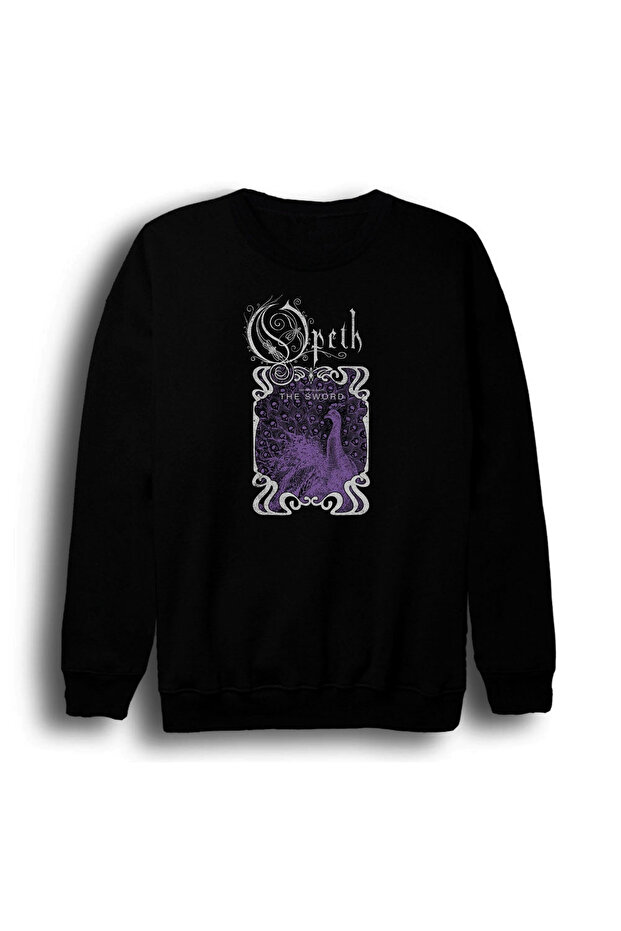 Opeth - Music Band Printed Unisex 100% Cotton Black Crew Neck Sweatshirt