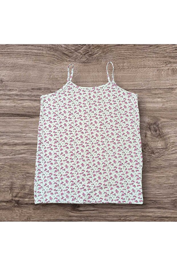 White Pink Small Patterned Rope Strap - 4