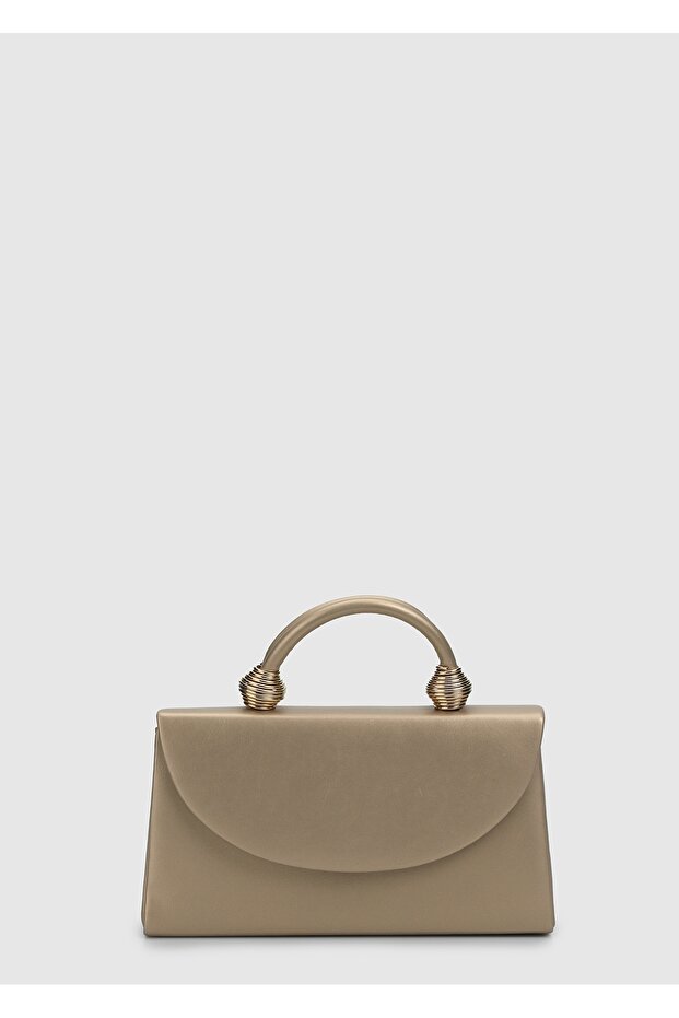 Golden women's evening bag