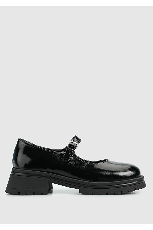 Black Leather Women's Shoes