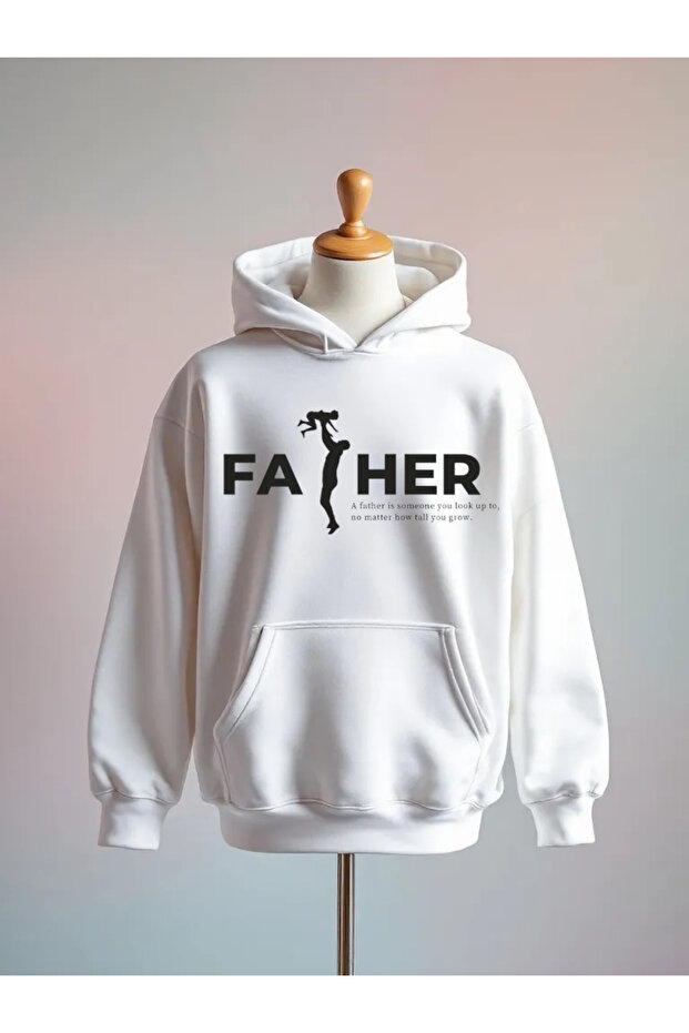 Father Printed Cotton 3 Thread Oversize Sweatshirt