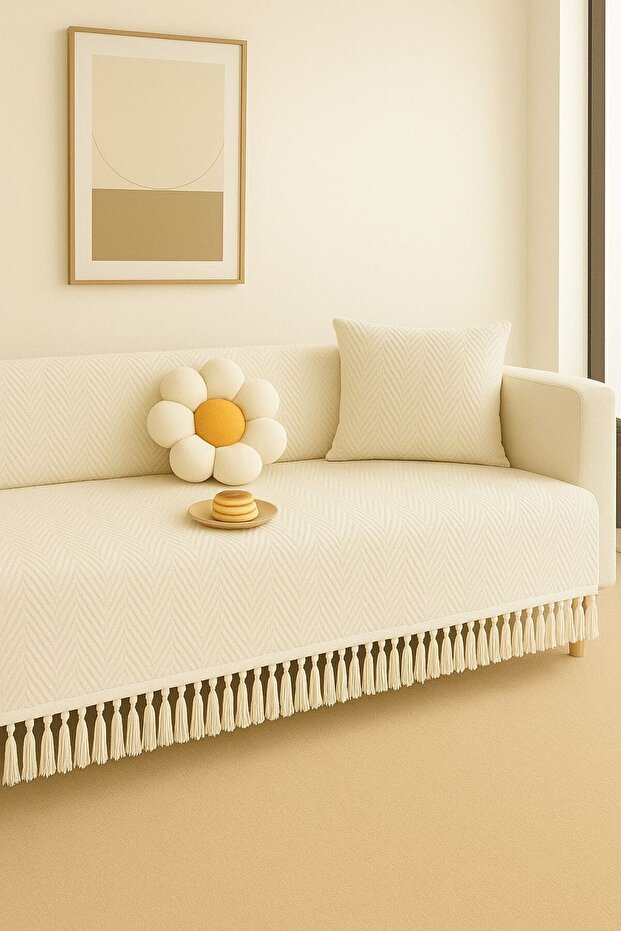 Sheri Home Berlina Koltuk Örtüsü Kaymaz Kumaş Özelliği | Koltuk Şalı 180 X 200 Cm PiKE8882199