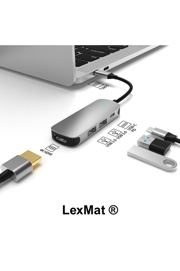 Hub 4 in 1 USB C Adapter Multiport ® - 1