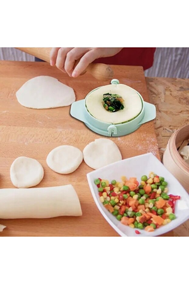 2-in-1 DUMPLING MACHINE CIRCLES Dumpling Cutter ABS - 3