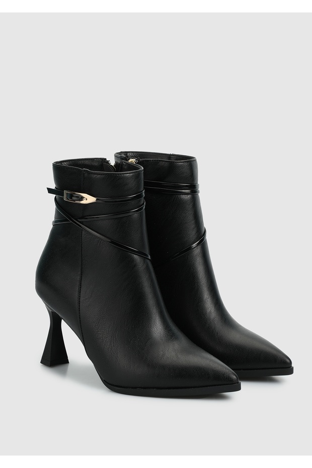 Siyah Kadın Bootie - 2