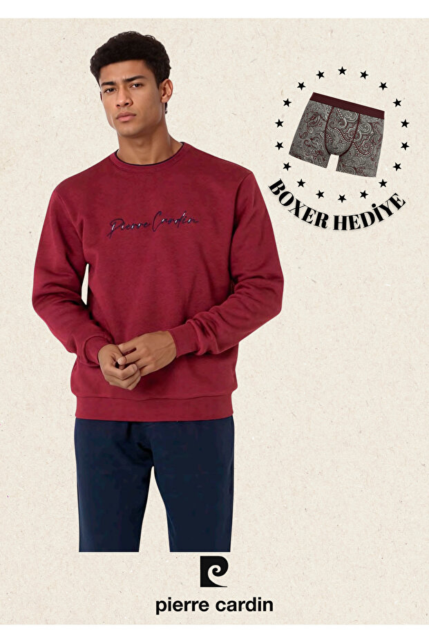 Men's Clothing Crew Neck 100% Cotton Tracksuit Set L1.Pc.611.5.001